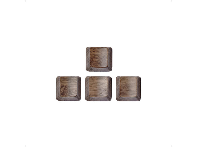 Loha Custom Black Walnut Wood Keyboard Keycaps, Wooden Keycap for Mechanical Keyboard, OEM Profile, Key Caps Set, MX-Style Compatible, Single Keys...