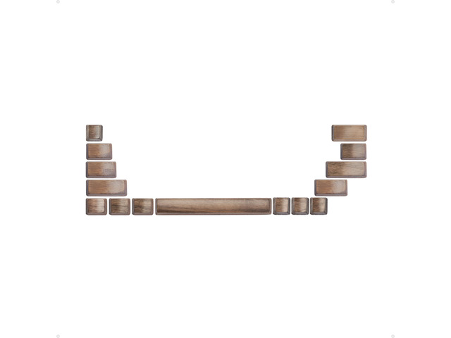Loha Custom Black Walnut Wood Keyboard Keycaps, Wooden Keycap for Mechanical Keyboard, OEM Profile, Key Caps Set, MX-Style Compatible, Single Keys...