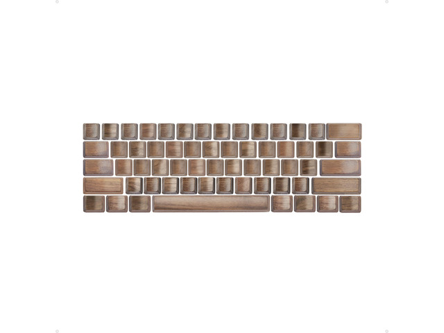 Loha Custom Black Walnut Wood Keyboard Keycaps, Wooden Keycap for Mechanical Keyboard, OEM Profile, Key Caps Set, MX-Style Compatible, Single Keys...