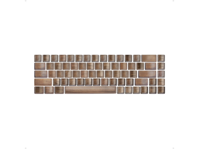 Loha Custom Black Walnut Wood Keyboard Keycaps, Wooden Keycap for Mechanical Keyboard, OEM Profile, Key Caps Set, MX-Style Compatible, Single Keys...
