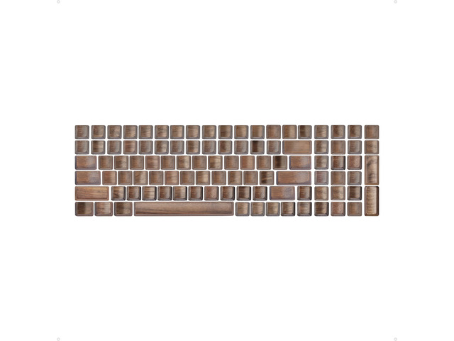 Loha Custom Black Walnut Wood Keyboard Keycaps, Wooden Keycap for Mechanical Keyboard, OEM Profile, Key Caps Set, MX-Style Compatible, Single Keys...