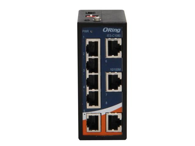 IES-C1080 Industrial 8-Ports 10/100Base-T(X) Unmanaged Fast Ethernet Switch, ORing Industrial Networking