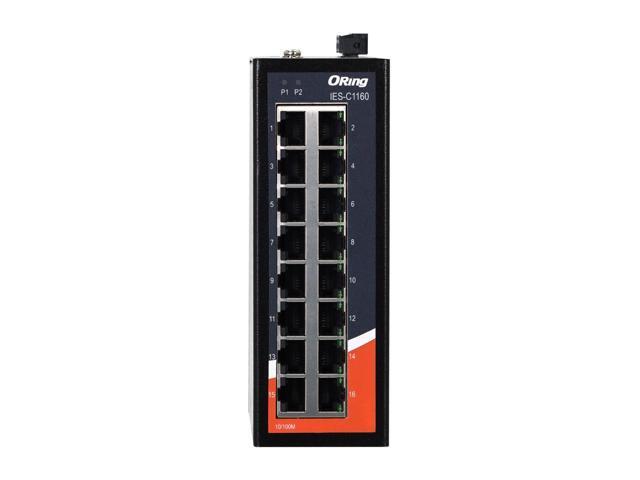 ORing IES-C1160 Industrial 16-Ports 10/100Base-T(X) Unmanaged Fast Ethernet Switch