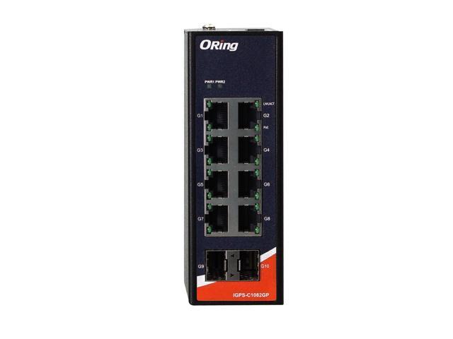 ORing IGPS-C1082GP Industrial 10-port Unmanaged Full Gigabit PoE Switch