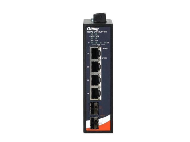 ORing IDGPS-C1042GP+-BT Industrial Unmanaged 2.5G High Speed PoE Switch