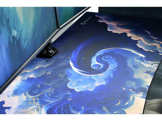 Arozzi Arena Full-Surface, Interchangeable, Water-Resistant, and Washable Mouse Pad with Stitched Edges - D046