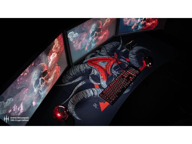 Arozzi Arena Full-Surface, Interchangeable, Water-Resistant, and Washable Mouse Pad with Stitched Edges - D056