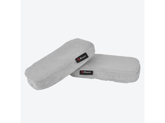 Arozzi Memory Foam Ergonomic and Premium Armrest Pads for your Gaming or Office Chair - Grey