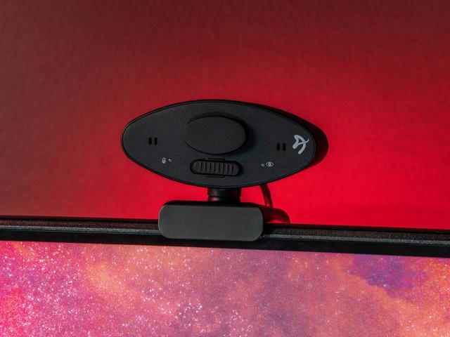 Arozzi - Occhio True Privacy Webcam - Magnetic Privacy Cover, Dual Omni-Directional Noise Cancelling Microphones with Manual Circuit Breaker, and...