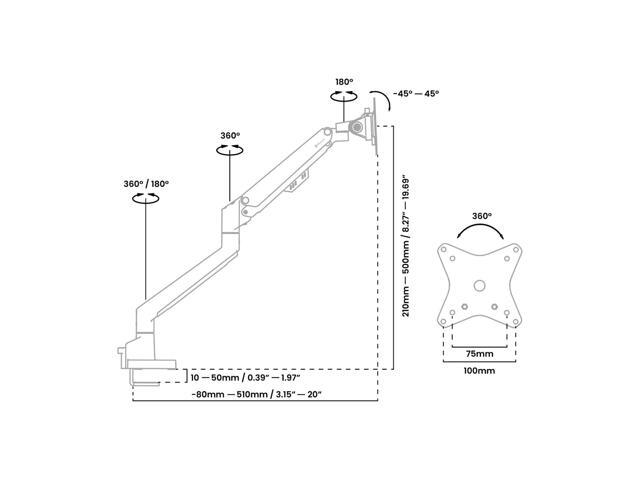 Arozzi Alzare Neo Duo - Gas Spring Monitor Arm - Forest Green