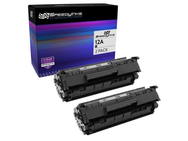 SPEEDYINKS Compatible Replacements for HP 12A Black Toner Cartridge 2-Pack For Use in LaserJet: 1010, 1012, 1018, 1020, 1022, 1022n, 1022nw, 3015,...