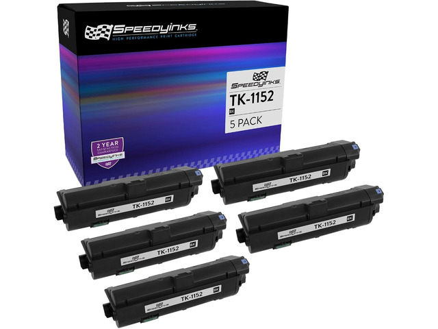 Speedy Inks Compatible Toner Cartridge Replacement for Kyocera TK-1152 1T02RV0US0 (Black, 5-Multipack) Compatible with the following Kyocera-Mita...