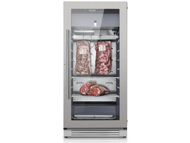 Ca'Lefort Pro Dry Age Fridge & Refrigerator - 34-77°F & 60-85% Humidity Cooler 7.87 Cu. Ft Capacity + UV Sterilization Stainless Steel for...