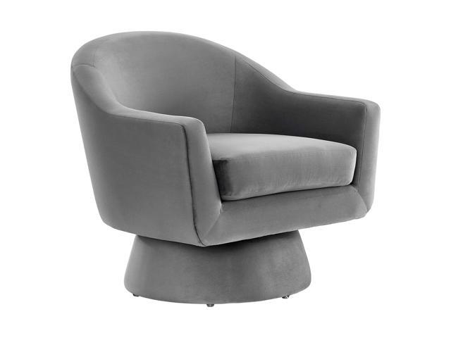 Astral Performance Velvet Fabric and Wood Swivel Chair by Modway