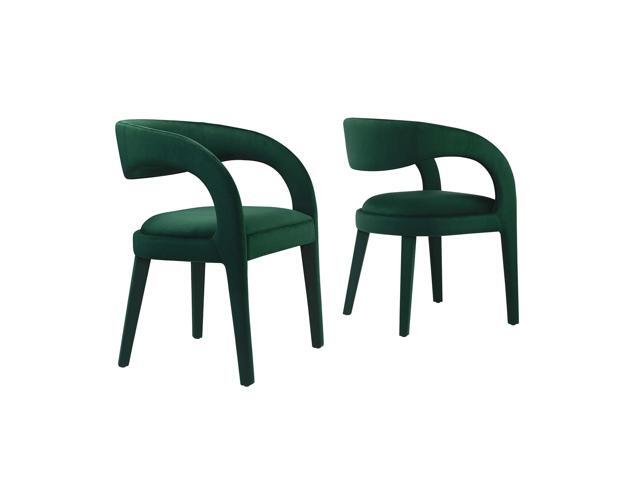 Pinnacle Performance Velvet Dining Chair Set of 2 by Modway