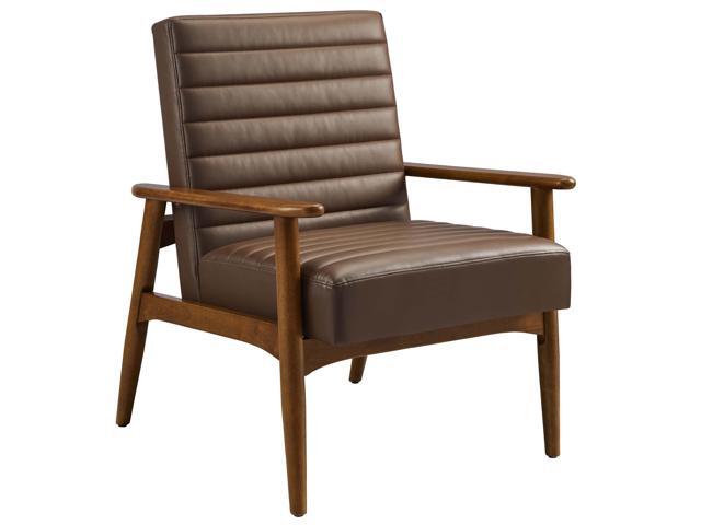 Jensen Vegan Leather Accent Chair by Modway