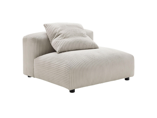 Solace Modular Corduroy Upholstered Armless Chair by Modway