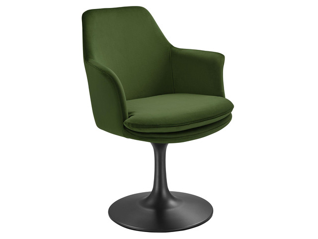 Lippa Swivel Dining Performance Velvet Armchair by Modway