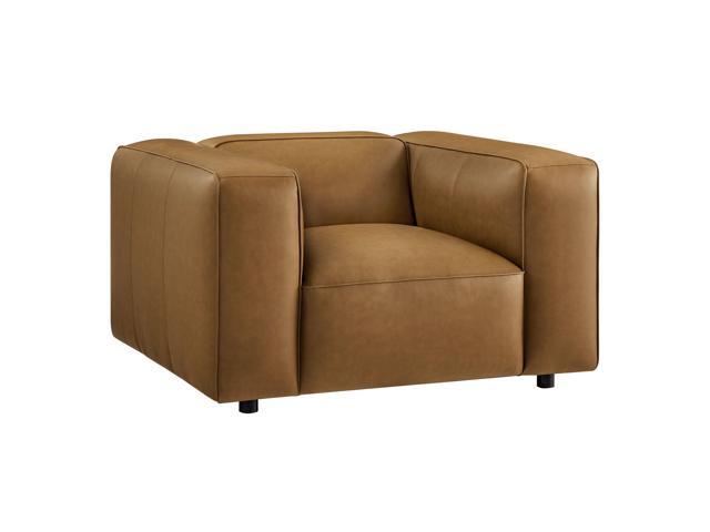 Auren Upholstered Vegan Leather Modular Armchair by Modway