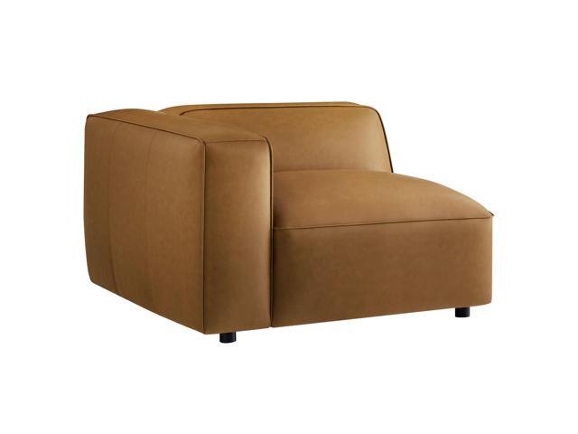Auren Upholstered Vegan Leather Modular Left Armchair by Modway