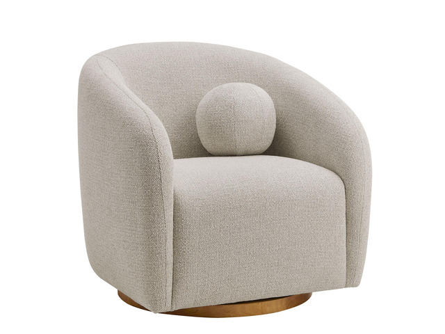 Holland Swivel Chenille Fabric Armchair by Modway