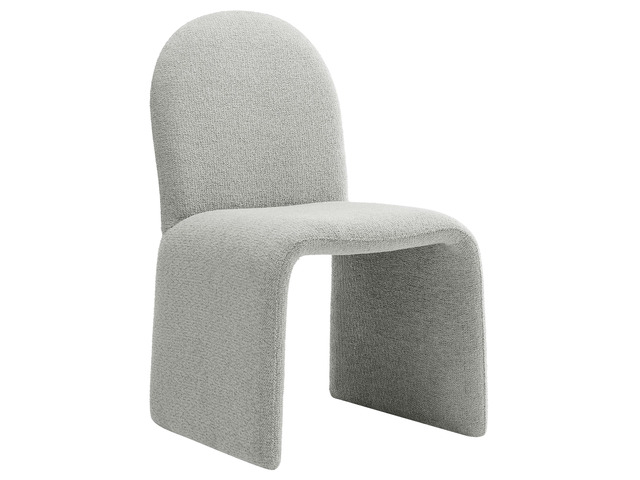 Junia Boucle Upholstered Arch Armless Dining Chair by Modway