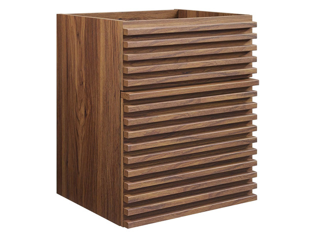 Render 18' Wall-Mount Bathroom Vanity Cabinet (Sink Basin Not Included) Walnut EEI-4848-WAL