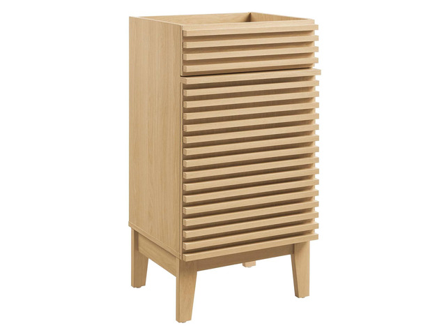 Render 18' Bathroom Vanity Cabinet (Sink Basin Not Included) Oak EEI-4849-OAK