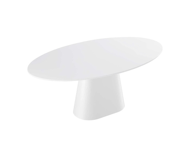 Provision 75' Oval Dining Table White EEI-4912-WHI