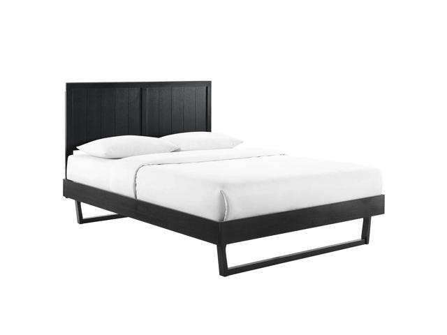 Alana Full Wood Platform Bed With Angular Frame Black MOD-6616-BLK