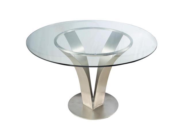 Armen Living Bravo Contemporary Dining Table, Multi, 39X63X30