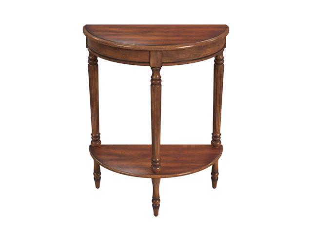 Bellini Demilune Console Table in Medium Brown 0889011