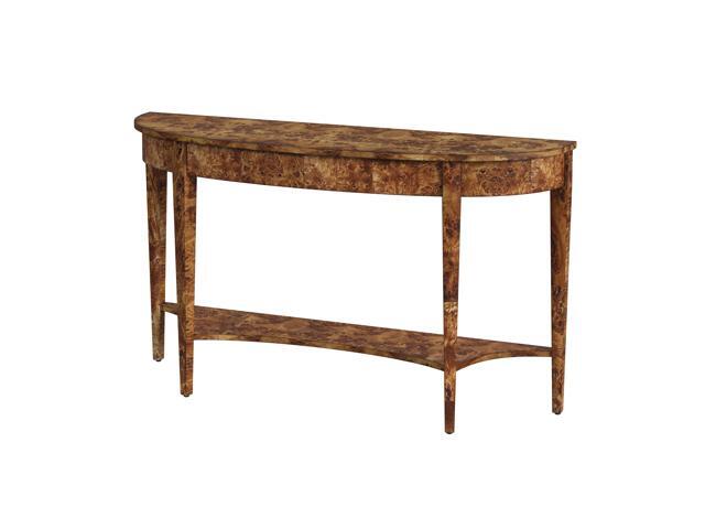 Astor 54'W Demilune Console Table in Light Brown 4146442