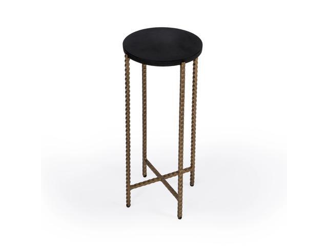 Nigella Granite Cross Legs Side Table in Multi-Color 5612414