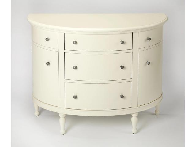 Bedford Demilune Console Table in White 9347288