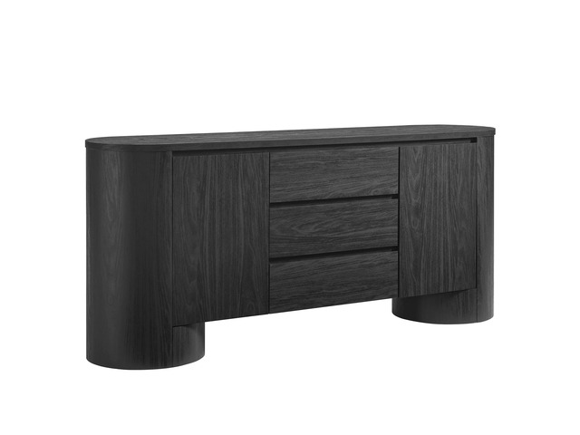 Duval 71' Rounded Sideboard Storage Cabinet by Modway