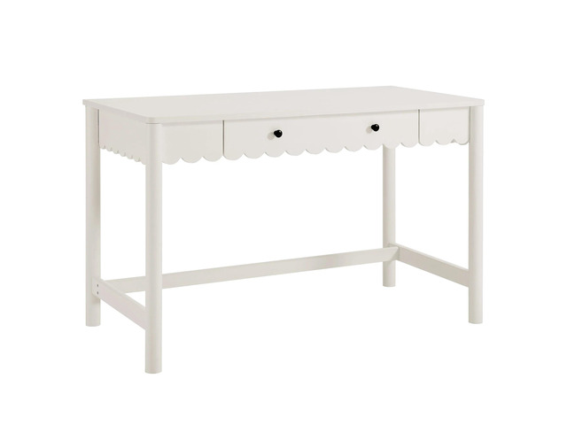 Emmeline 1-Drawer Scallop Writing Desk by Modway