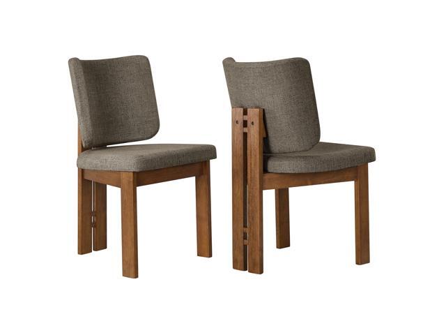 Alba Armless Upholstered Dining Chairs Set of 2 by Modway EEI-7465 Contemporary
