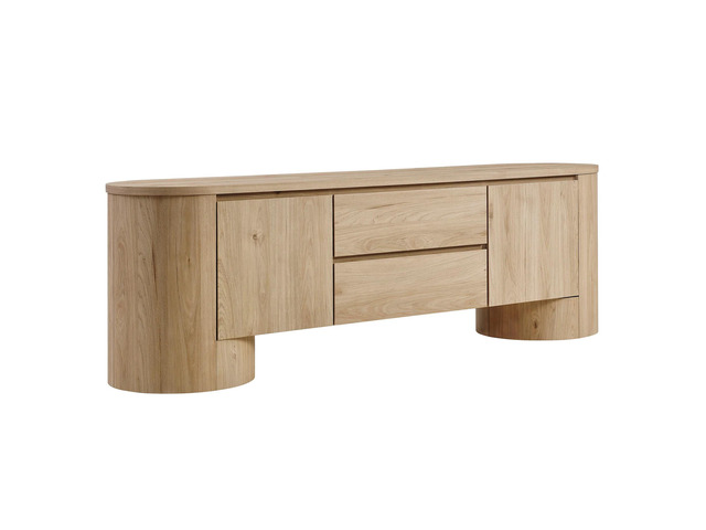 Duval 71 Inch Oval TV Cabinet by Modway EEI-7440 Mid-Century Modern Entertainment Console