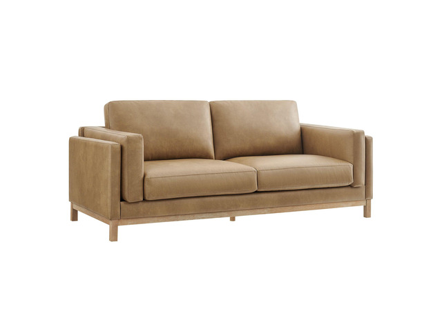 Roscoe 81-Inch Vegan Leather Sofa by Modway EEI-7335 Modern Upholstered Seating