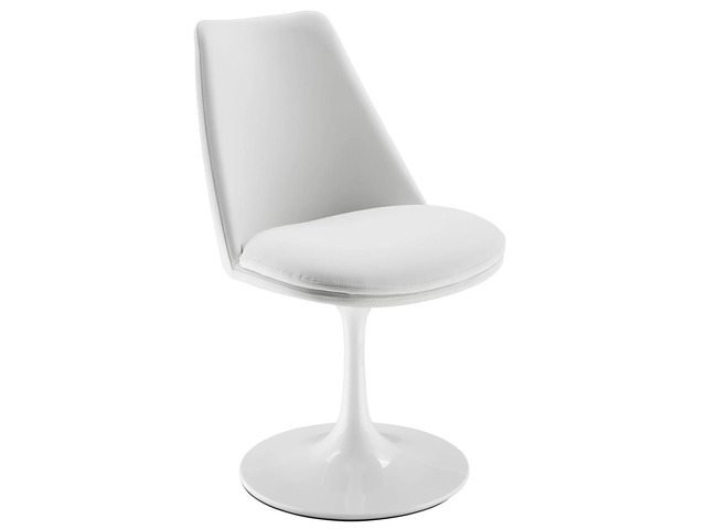 Lippa Swivel Dining Vegan Leather Side Chair by Modway
