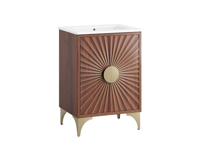 Daylight 24' Bathroom Vanity White Walnut EEI-6290-WHI-WAL