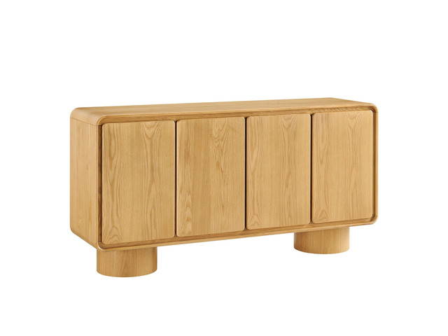 Lumo 4-Door Curved Wood Accent Cabinet by Modway