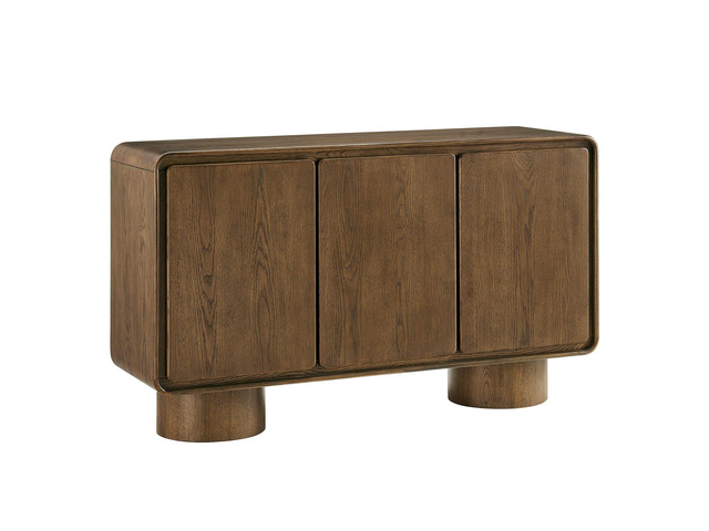 Lumo 3-Door Curved Wood Accent Cabinet by Modway