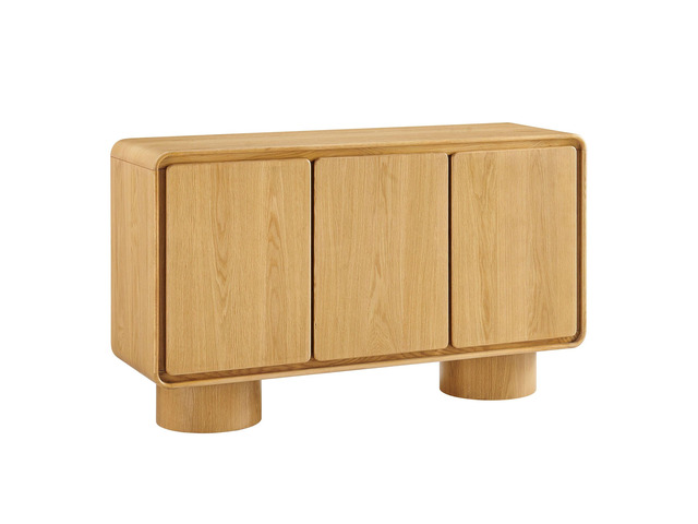 Lumo 3-Door Curved Wood Accent Cabinet by Modway