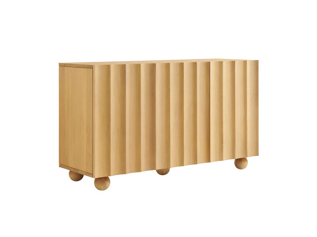 Sorren 54 Inch Scalloped Wood 3-Door Sideboard by Modway
