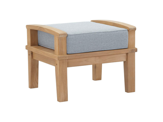 Marina Outdoor Patio Teak Ottoman by Modway