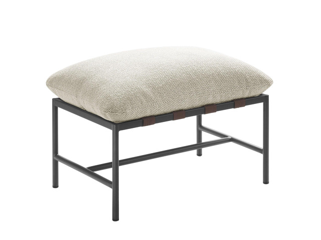 Raya Outdoor Patio Boucle Ottoman