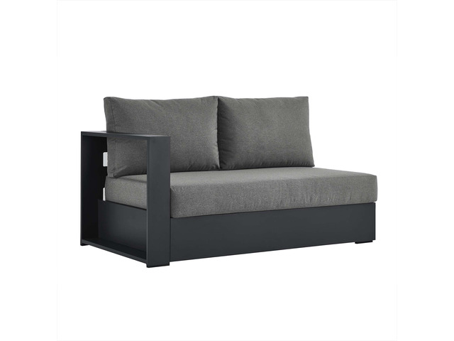 Tahoe Outdoor Patio Powder-Coated Aluminum Modular Left-Facing Loveseat by Modway
