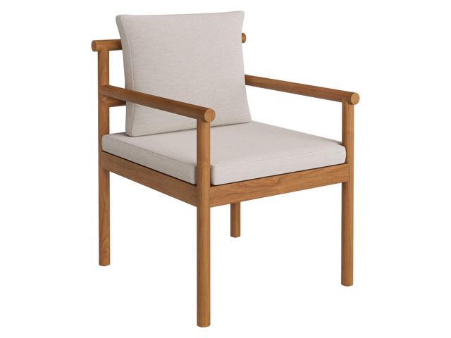 Eleni Outdoor Patio Teak Wood Rope Dining Chair by Modway